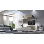 Xl Moebel Gmbh Design Wohnzimmer Set Vitrine Wandregale Wohnwand Regal Schränke 4tlg.