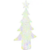 Syfax Weihnachtsbaum mit 240 LEDs Mehrfarbig 180 cm Acryl