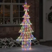 Prolenta Maison Exclusive - Weihnachtsbaum 240 LEDs Mehrfarbig 180 cm Acryl