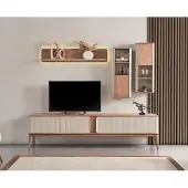 AEA TV-Möbel & Schrankwände Wohnwand rtv Lowboard Schrank Wohnwände Beige