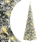 Syfax Pop-Up-Weihnachtsbaum Künstlich Beschneit 50 LEDs 120 cm