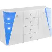 AEA Modern Set TV-Ständer Design Wohnwand Wohnzimmer Luxus Garnitur 3tlg