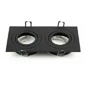 EDO Deckenstrahler Einbaustrahler CERI 2 SQ Black IP20 quadratisch schwarz doppelt EDO777475