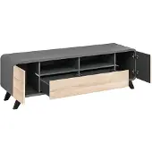 Xl Moebel Gmbh Wohnzimmer Set Wandregal TV-Ständer Holzmöbel 2x Vitrine Wohnwand Neu