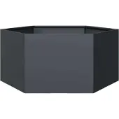 Prolenta Maison Exclusive - Pflanzkübel Anthrazit Sechseckig 104x90x45 Stahl
