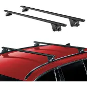 Omac Alu Dachträger Gepäckträger Universal Bündige Schienen Schwarz ABE 120 cm