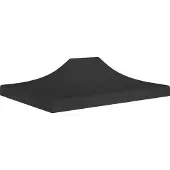 Prolenta Maison Exclusive - Partyzelt-Dach 4,5x3 m Schwarz 270 g/m²