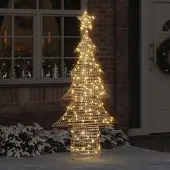 Prolenta Maison Exclusive - Weihnachtsbaum 240 LEDs Warmweiß 181 cm PET