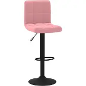 vidaXL Barhocker Rosa Samt