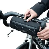 RockBros Road-to-Sky Fahrrad Lenkertasche, Vordertasche, ca. 1,5L, Wasserabweisend, Schwarz