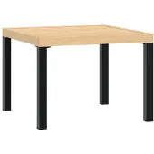 Syfax Garten-Couchtisch 55x55x39,5 cm Pulverbeschichteter Stahl