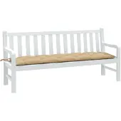 vidaXL Möbel Gartenbank-Auflage Melange Beige 180x50x7 cm Stoff - Gartenmöbelauflagen &55087
