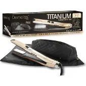 Saint Algue Dampfglätter-Set + 2-in-1-Matte und -Tasche – – Demeliss Exklusiv-Set Tita V2 – Titan – Gold
