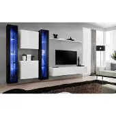 AEA Gruppe Wohnwand Modern Wandregal Designer Wandschrank Luxus Holz Einrichtung Neu