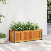 Prolenta Maison Exclusive - Pflanzkübel 80x30x27,5 cm Massivholz Akazie und Stahl