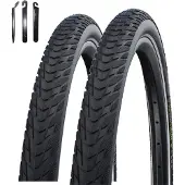 Schwalbe 2x Marathon E-Plus Smart D-Guard E-50 Schwarz-Reflex 37-622 inkl. Reifenheber
