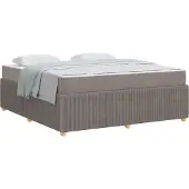 vidaXL Bettrahmen Taupe 180 x 200 cm Stoff