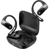 Swissten , Sport-Kopfhörer Air-Conduction Bluetooth IP54 offene Bauweise, Schwarz