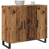 vidaXL Sideboard Altholz 90 x 34 x 80 cm Holzwerkstoff