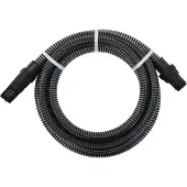 Syfax Saugschlauch mit PVC-Anschlüssen Schwarz 1" 7 m PVC