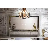 AEA Luxus Wohnwand RTV Lowboard TV Ständer Beige Wohnzimmer Möbel Neu