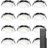 HOFTRONIC™ LED Einbaustrahler Rome 6W 500lm 2700K Weiß IP44 dimmbar schwenkbar