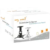 My Wall H16-1EWL Deckenhalter für Beamer Belastung bis 15 kg, Deckenabstand: 215 mm, stabile Stahlausführung