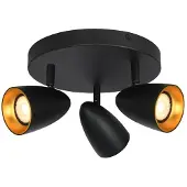ITALUX Lampe Reflektor Spot TINO SPL-36748-3R-BK-GD