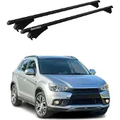 Menabo Dachgepäckträger, Querstange, für Mitsubishi ASX, Baujahr 2010-2016, Farbe: Schwarz