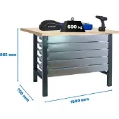 Simonwork (bancos De Trabajo) Bt6 5box Metallregal 865x1500x750 Mm