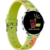 Xcoast SMARTWATCH KIDS LINO-Time Grün - AMOLED Display, 6.9mm Gehäusehöhe, Wasserdicht, 6 Tage Akkulaufzeit, Spiele, SOS-Knopf und Telefonfunktion