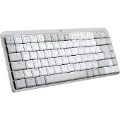Logitech Master MX Mechanical Mini for Mac, Kabellos, RF Wireless + Bluetooth, Mechanischer Switch, AZERTY, LED, Grau