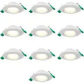 HOFTRONIC™ LED Einbaustrahler 6W 570lm CCT Schwenkbar Weiß 10er Set