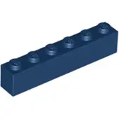 LEGO 50 Stück 3009 Stein Brick 1x6 Part Basic Steine 50 Dunkelblau