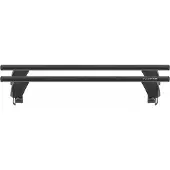 Menabo Delta Black | Dachträger Lancia - Delta III 2008-2011 - Aluminium - Länge 137 cm - Tragkraft 50 kg - 2er-Pack
