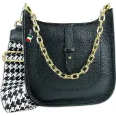 Florence Leder Tasche Umhängetasche Citytasche schwarz OTF158S