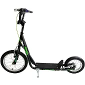 Enero GHOST Roller mit aufblasbaren Rädern und 2 Handbremsen, grün