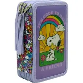 Northix Snoopy Federmäppchen mit Reißverschluss, strapazierfähiges Material, lustiges Design