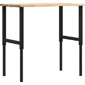 Syfax Werkbank 100x60x(71,5-98) cm Massivholz Eiche