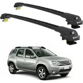 TURTLE DACHTRÄGER AIR-1 DACIA DUSTER HS 2010 - 2013 (Raised Rails) , Schwarz