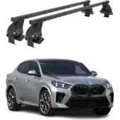 Menabo Dachträger Grundträger für BMW X2 U10 2023-2025 Stahl Schwarz 2tlg