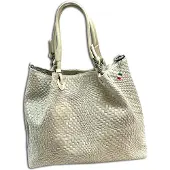 DrachenLeder Florence Leder Tasche Handtasche Umhängetasche beige OTF163I