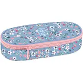 ARS UNA Schlamper-Etui Pearl Blossom Blue, blau-rosa-weiß, für Mädchen