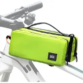 RockBros 2*1L Rahmentasche Rahmen Aufbewahrungstasche mit Schultergurt Umhängetasche fluoreszierendes Gelb