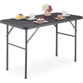 Northix Quadratischer Gartentisch in Holzoptik