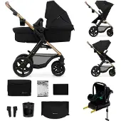 Kinderkraft MOOV 2 4-in-1 Kombikinderwagen, Pure Black, Kinderwagen, 2 in 1