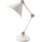 Elstead Lighting Elstead Provence Element Tischleuchte E27 Weiß/Nickel poliert