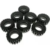LEGO 8x Technic Rad Reifen solo 30.4x14 schwarz Räder 3039126 30391