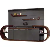 AEA Wohnwand Sideboard Schrank Modern Design Grau Wohnzimmer Arbeitszimmer