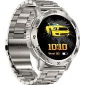INF Multifunktionale Smartwatch mit Herzfrequenz- und Blutsauerstoffmessung Silber